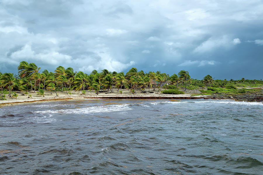 Stormy Day at Costa Maya Photograph by John M Bailey