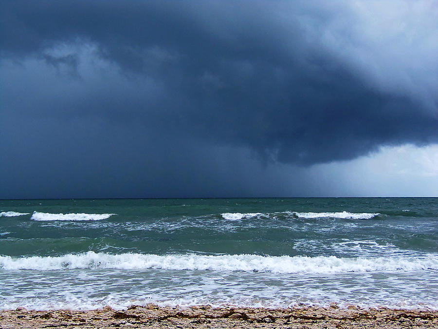 Stormy Day At Honeymoon Island 001 Photograph by Christopher Mercer