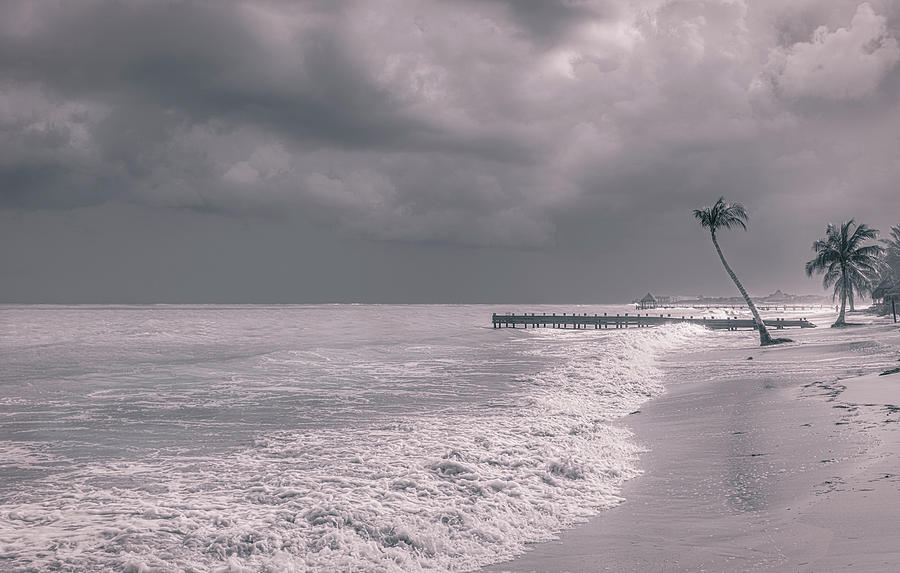 Stormy Day At The Beach Photograph by Yves Gagnon