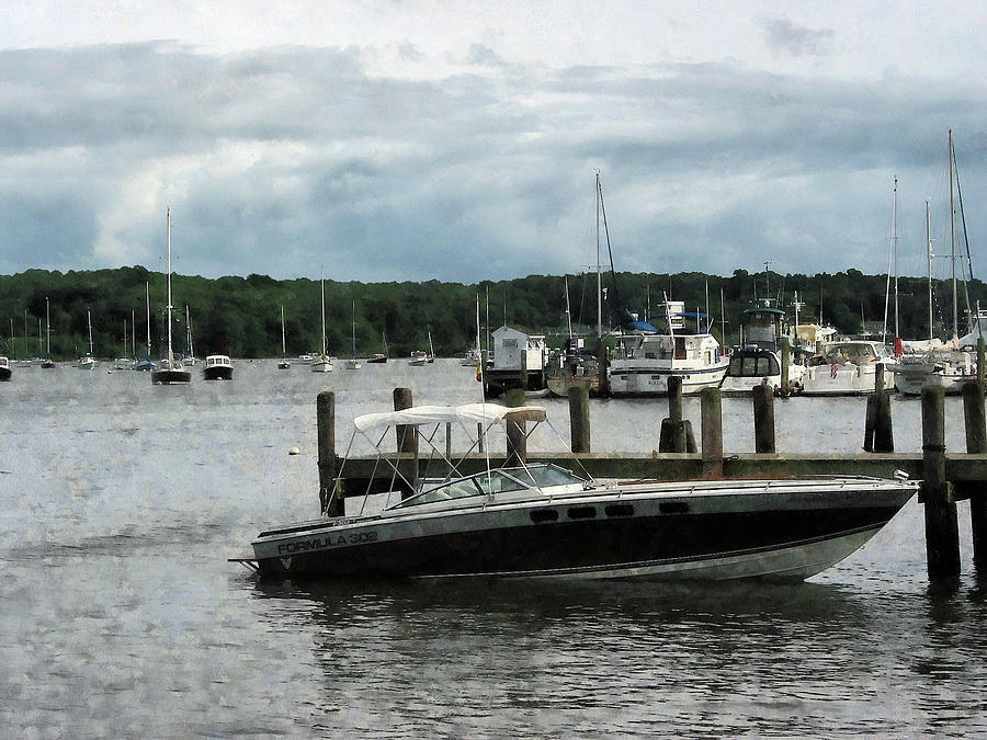 Stormy Day at the Harbor Essex CT Photograph by Susan Savad