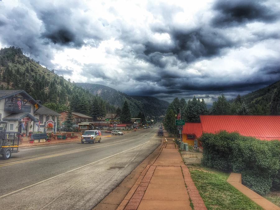 Stormy Day In Red River, New Mexico Photograph by Debra Martz