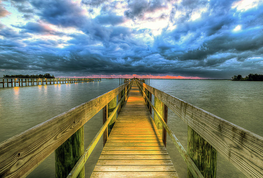 Stormy Dock Photograph by R Scott Duncan