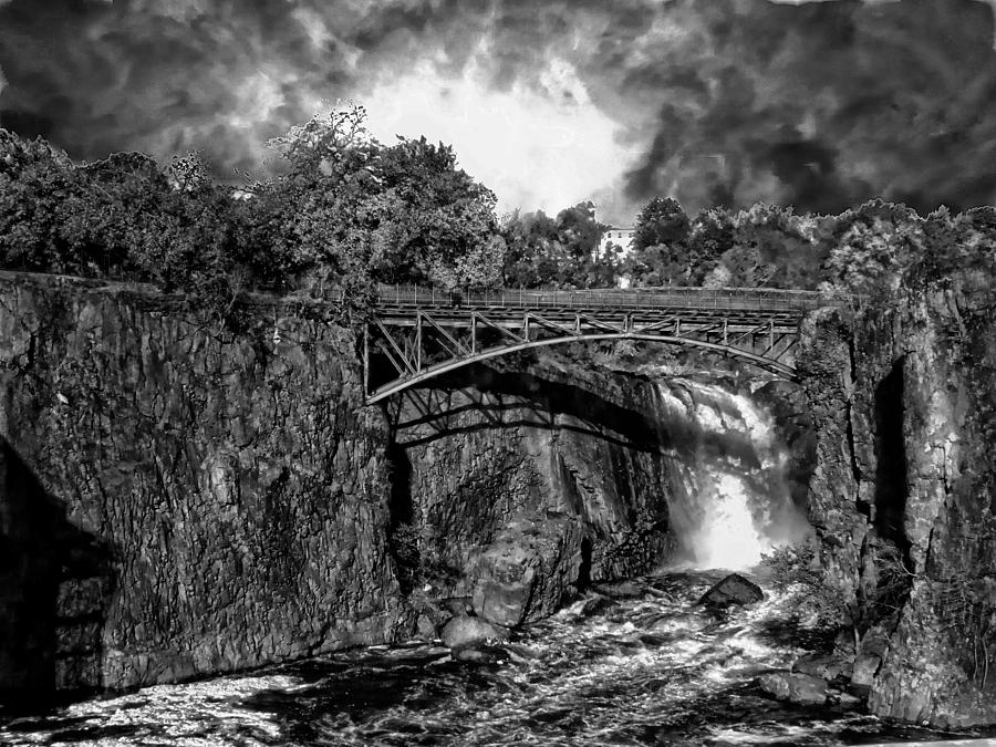 Bridge Photograph - Stormy Falls by Thomas Mack