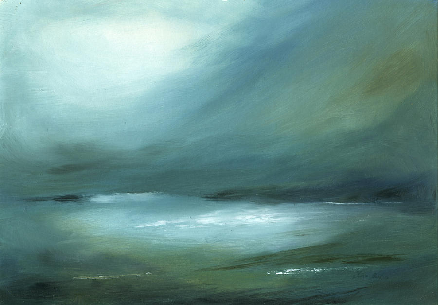 Abstract Landscape Painting - Stormy haze by Juan Bosco