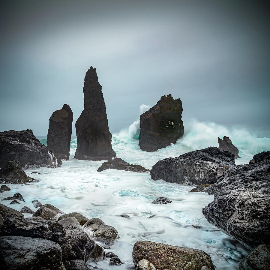 Stormy Iclandic Seas Photograph by Andy Astbury