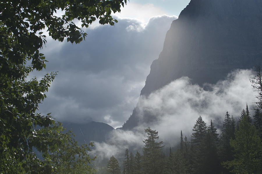 Stormy Morning in Glacier Photograph by Sandra Bronstein