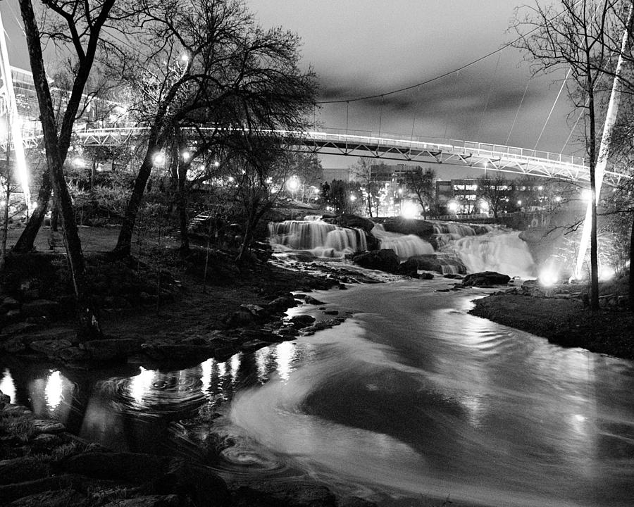 Stormy Night at Liberty Bridge Photograph by Blaine Owens