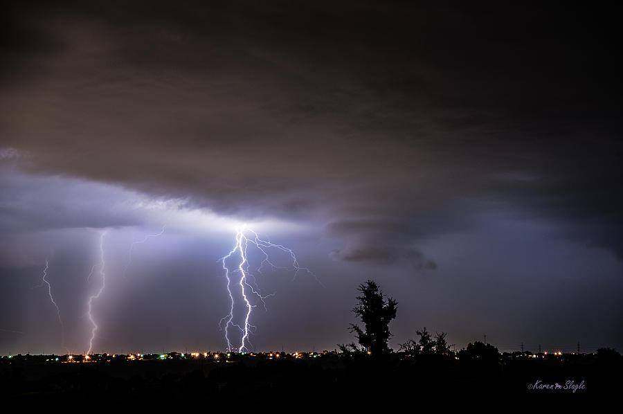 Stormy Night Photograph by Karen Slagle