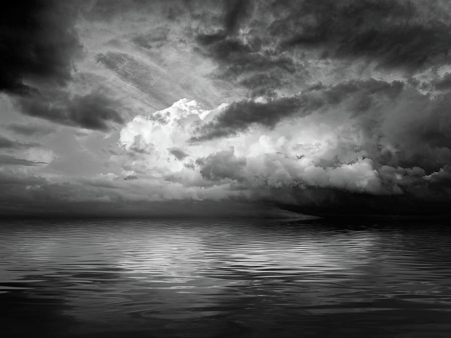 Stormy Nights in Mono Photograph by Gill Billington