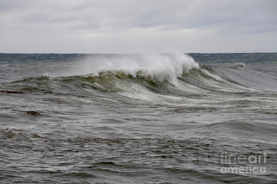 Stormy October Waves Photograph by Sandra Updyke