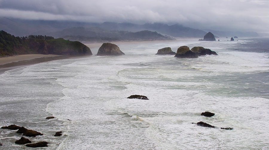 stormy Oregon coast Photograph by Elvira Butler