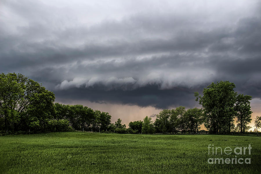 Storm Photograph - Stormy Pasture by Francis Lavigne-Theriault Storm Photograph - Stormy Pasture by Francis Lavigne-Theriault