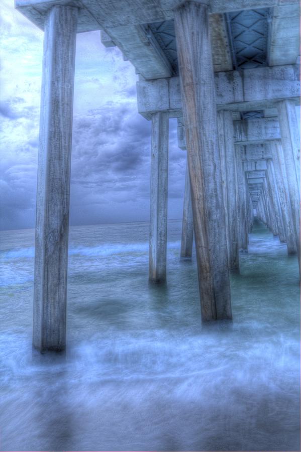 Pier Photograph - Stormy Pier 2 by Larry Underwood