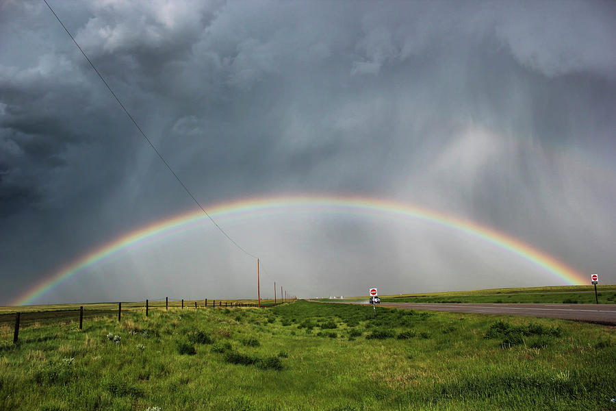 Stormy Rainbow Photograph by Ryan Crouse