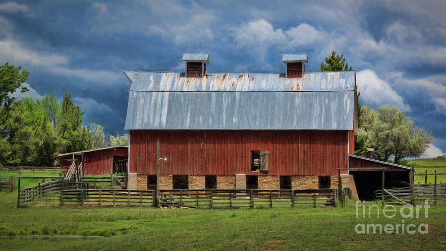 Stormy Red Barn Photograph by Janice Pariza