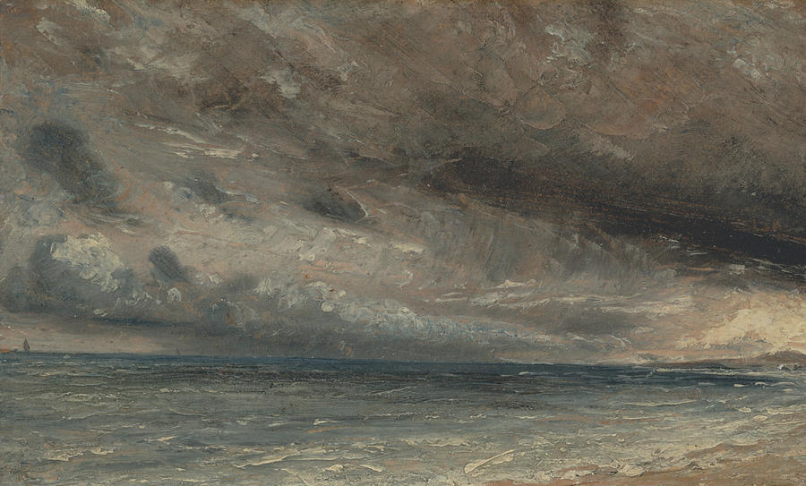 Stormy Sea Brighton Painting by John Constable