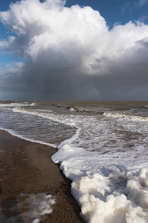 Stormy sea foam  Photograph by Gary Eason