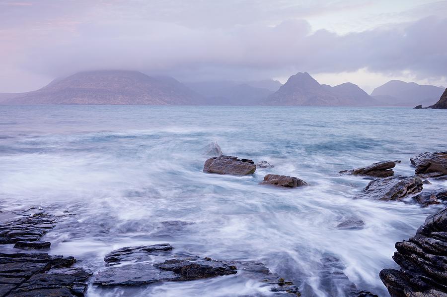 Stormy Seas at Elgol Photograph by Stephen Taylor
