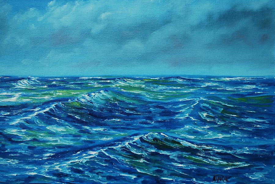 Stormy Seas Painting By Avril Brand Fine Art America   Stormy Seas Avril Brand 