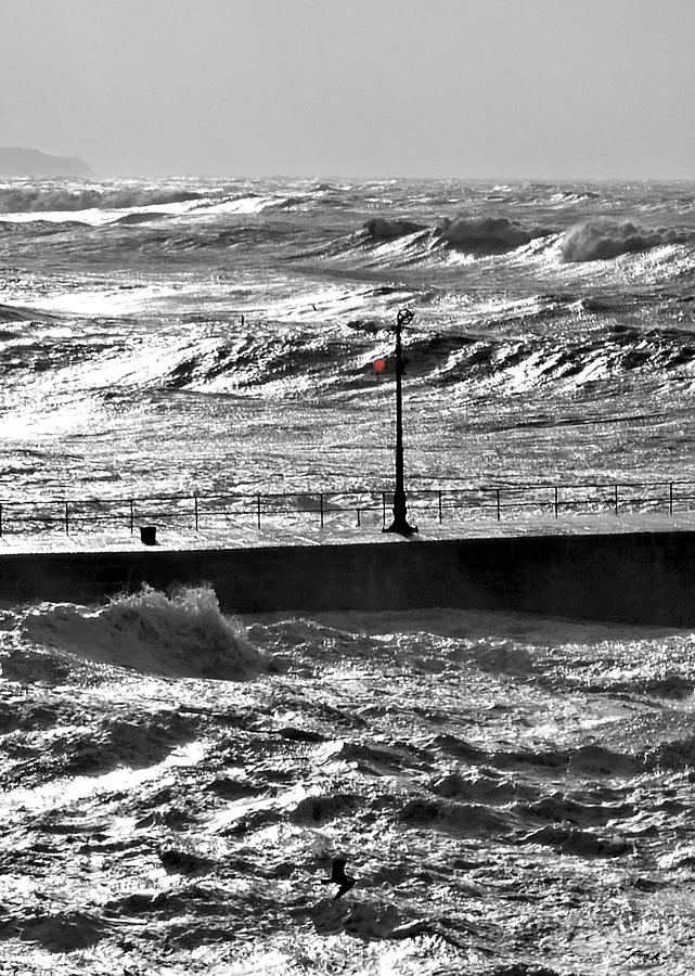 Stormy Seas Porthleven Photograph