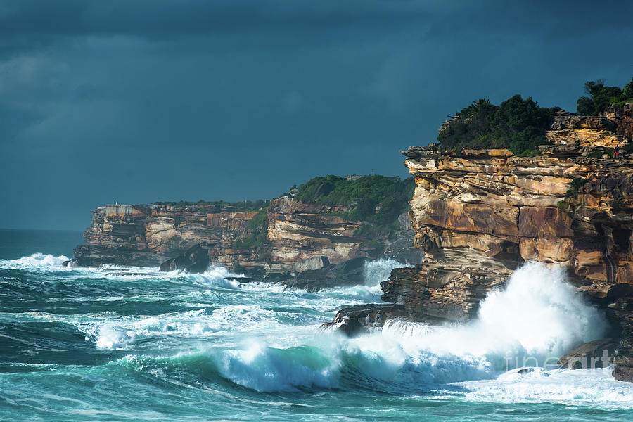 Stormy seascape Photograph by Andrew Michael