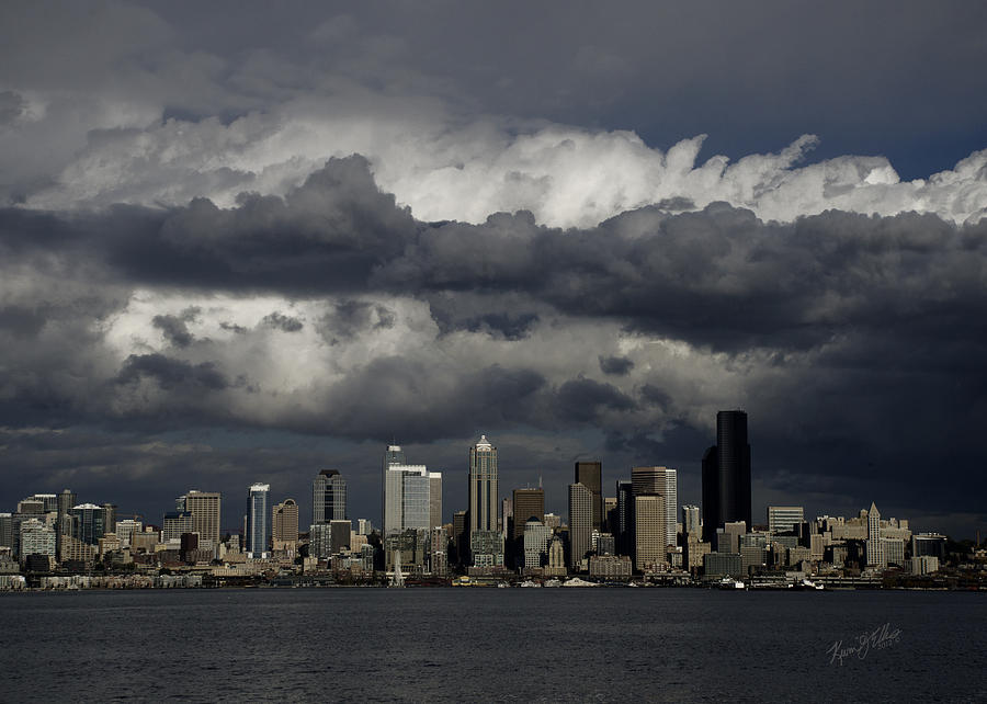 Stormy Seattle Photograph By Kevin Ellis - Fine Art America