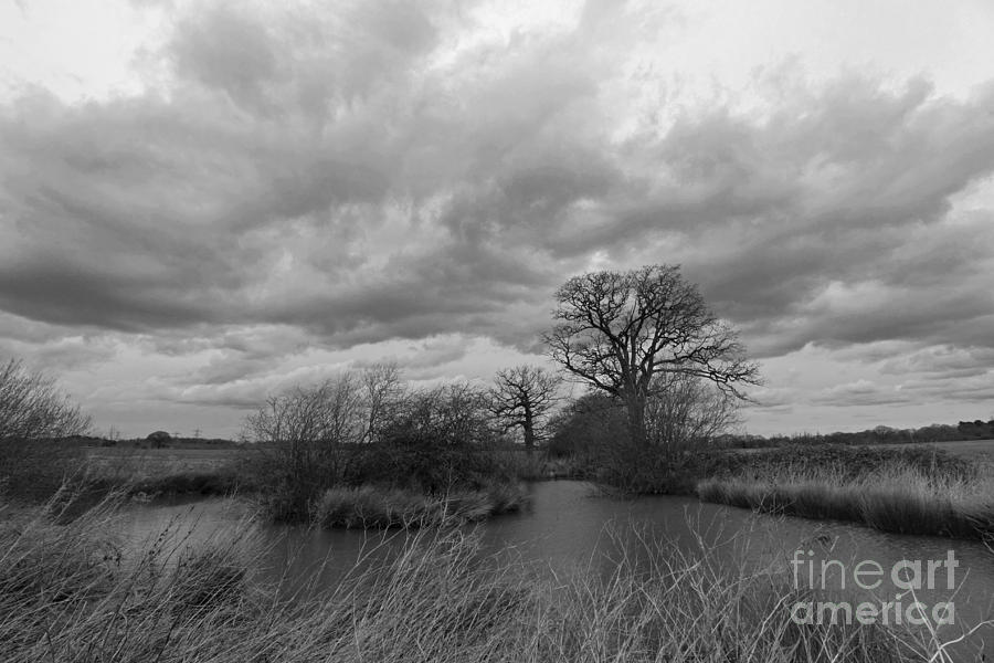 Stormy skies Epsom Surrey UK Photograph by Julia Gavin