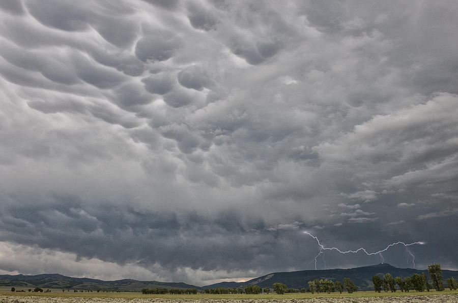 Stormy Skies in Wyoming Photograph by Sandra Bronstein