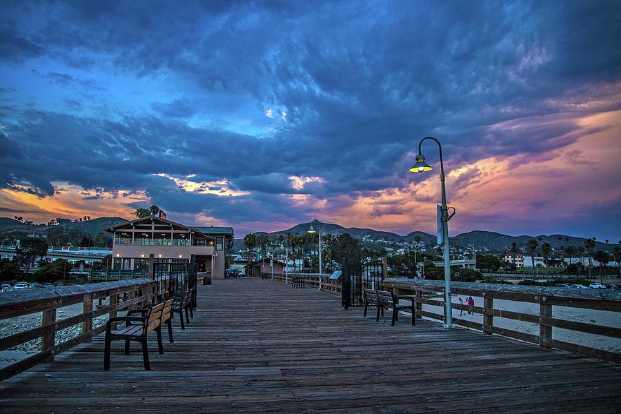 Stormy Skies Over the Pier Photograph by Lynn Bauer