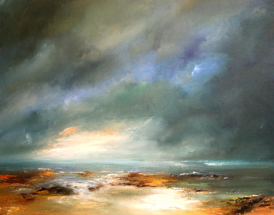 stormy sky painting