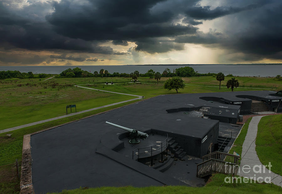 Stormy Sky Over Fort Moultrie Photograph