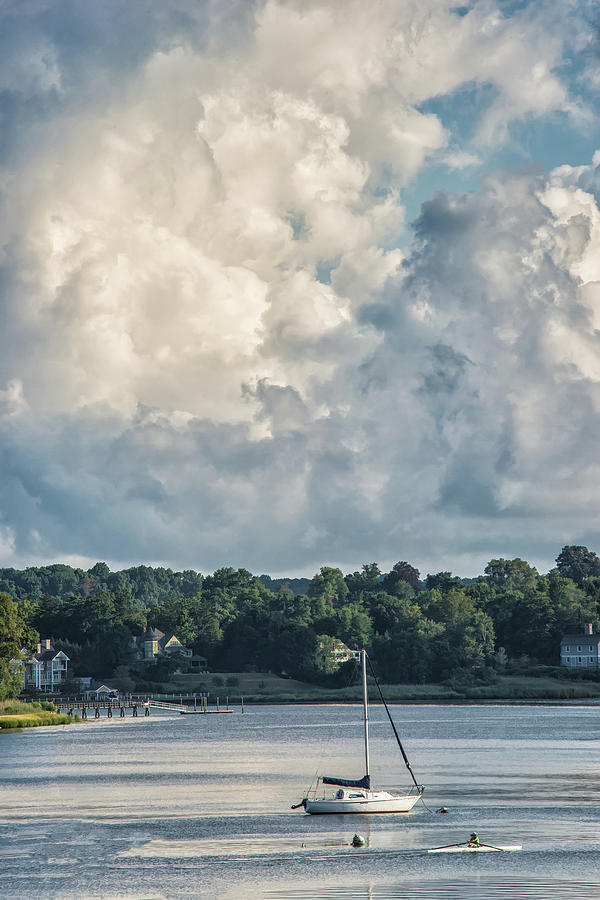 Stormy Sunday Morning On The Navesink River Photograph by Gary Slawsky