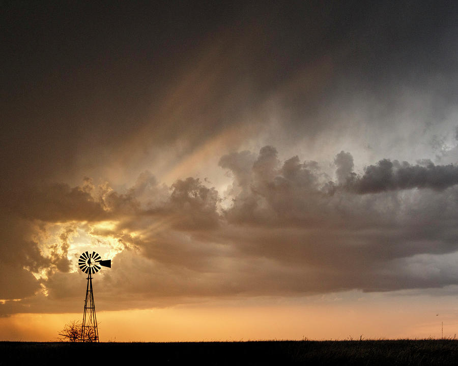 Stormy Sunset and Windmill 06 Photograph by Rob Graham