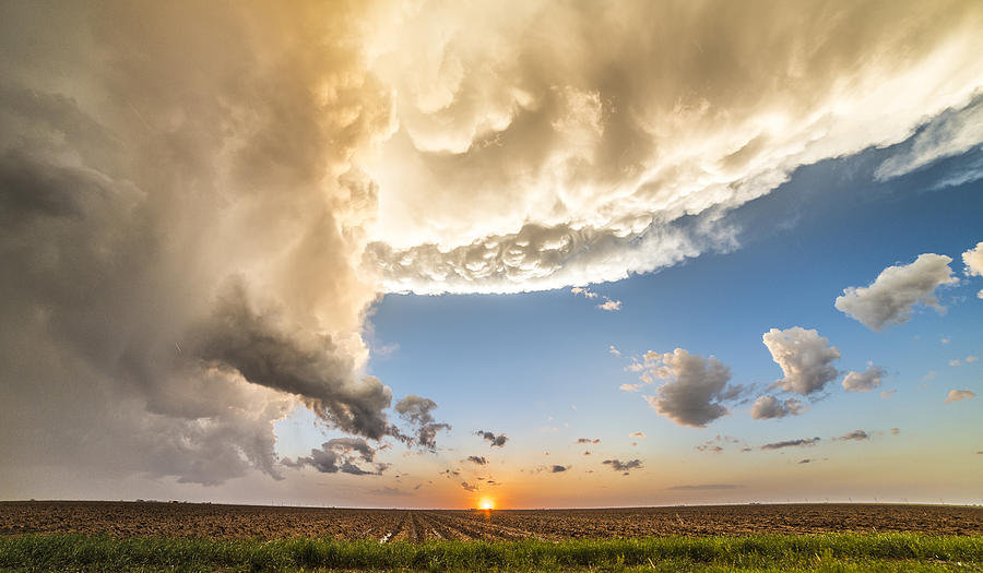 Storm Photograph - Stormy Sunset by Brandon Sullivan Storm Photograph - Stormy Sunset by Brandon Sullivan