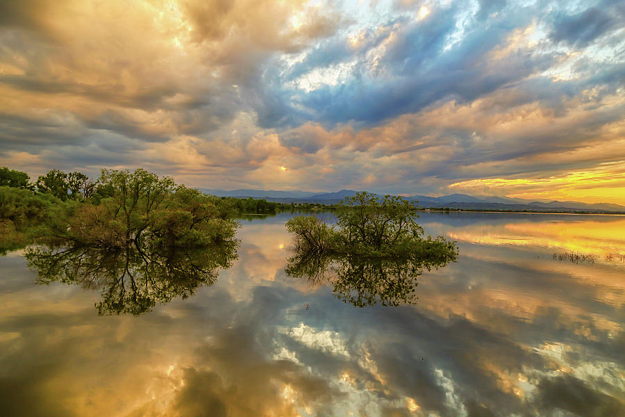 Stormy Sunset Reflections Photograph by James BO Insogna