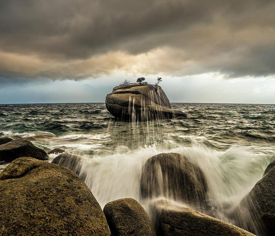 Stormy Tahoe Photograph by Martin Gollery