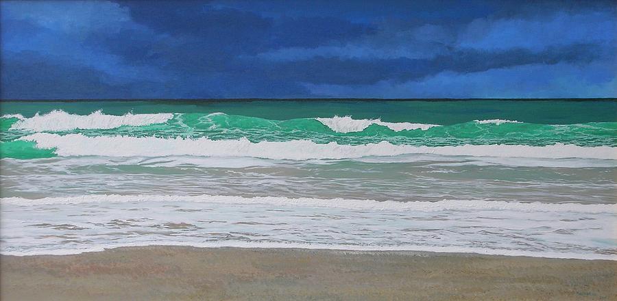 Stormy Waves Painting by Keith Wilkie