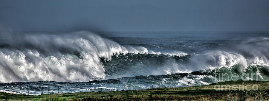Stormy Winter Waves Photograph by Shirley Mangini