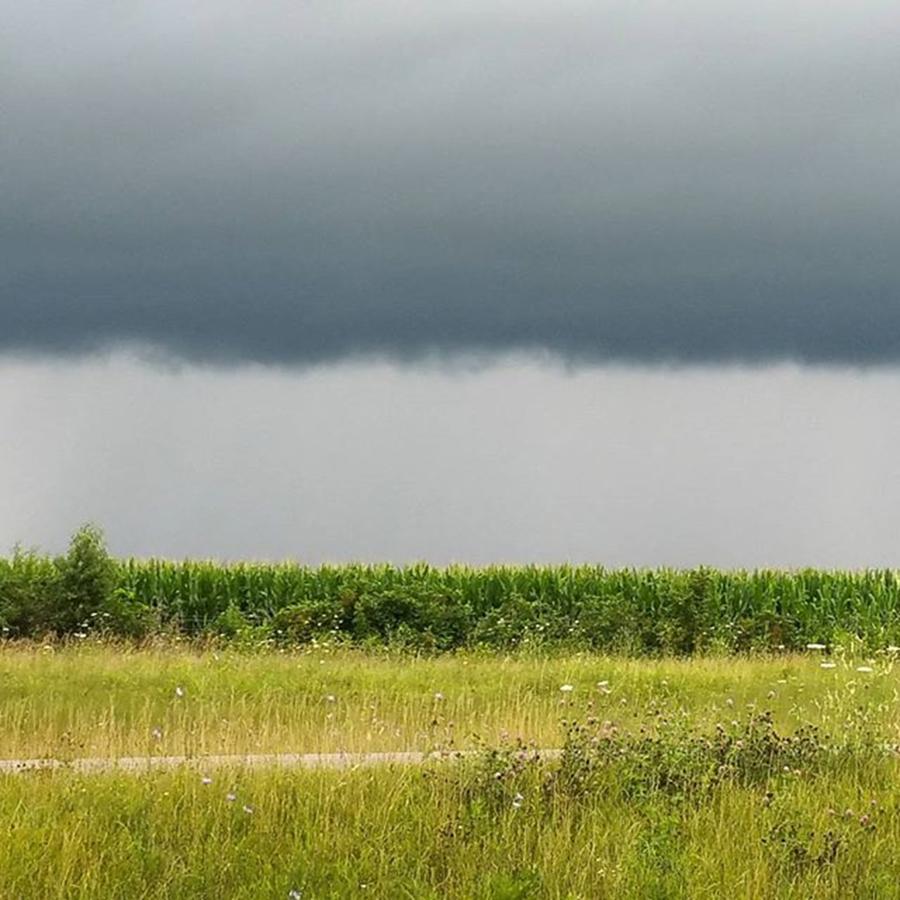 Stormclouds Photograph - #stormyweather #stormclouds Overmeadow by Angela Curtis