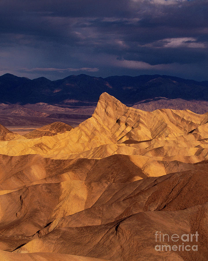 Storn Clouds Zabriski Point Death Valley National Park California Photograph by Dave Welling