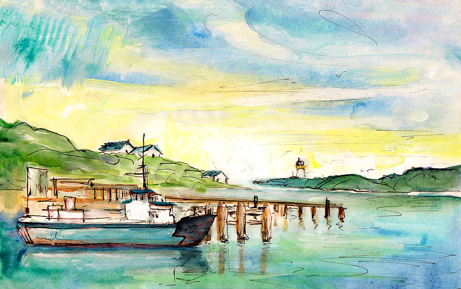 Stornoway On Lewis 02 Painting by Miki De Goodaboom