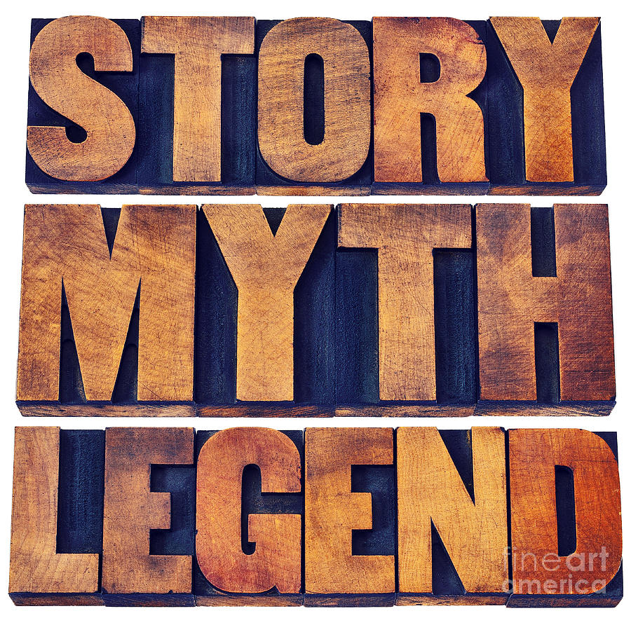 Story, Myth, Legend Word Abstract Photograph by Marek Uliasz