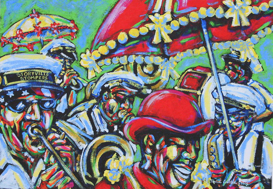 Storyville Stompers Painting by Tami Curtis