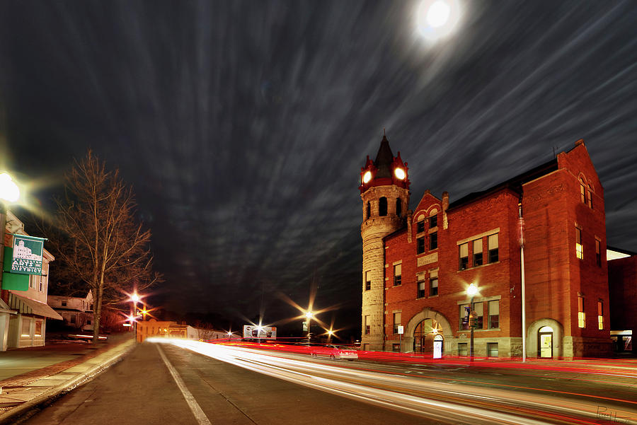 Stoughton Opera House by Moonlight Photograph by Peter Herman