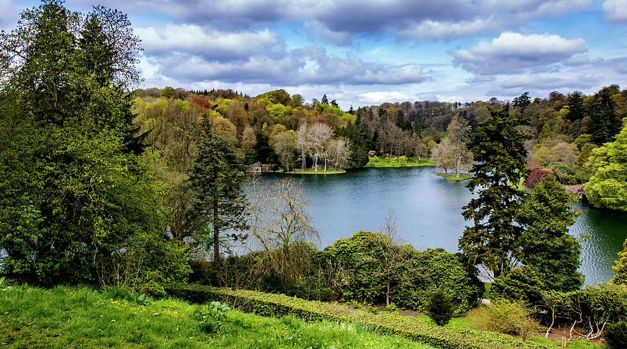 Stourhead lake and forest Photograph by Ian Watts