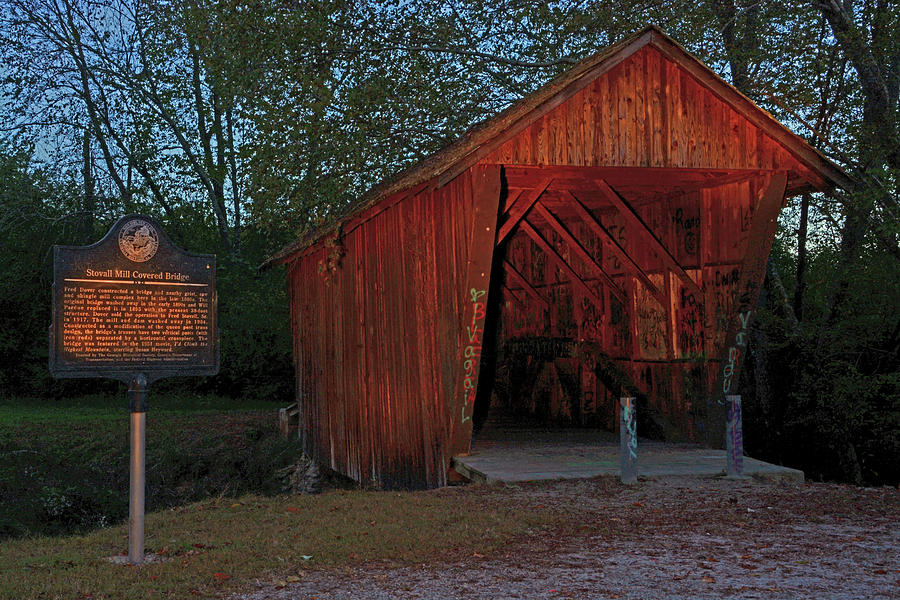 Stovall Mill Covered Bridge Photograph by Ben Prepelka