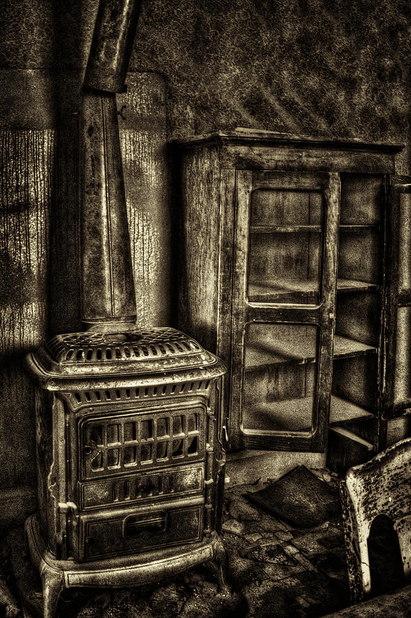 Stove and Cabinet Bodie Ghost Town Photograph by Roger Passman