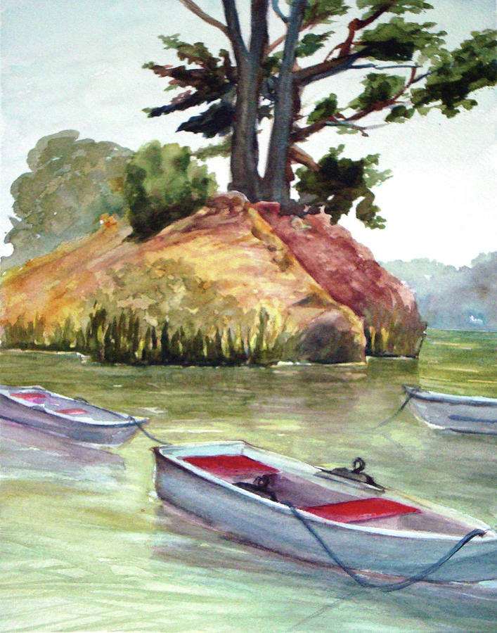 Stow Lake #1 Painting by Karen Coggeshall