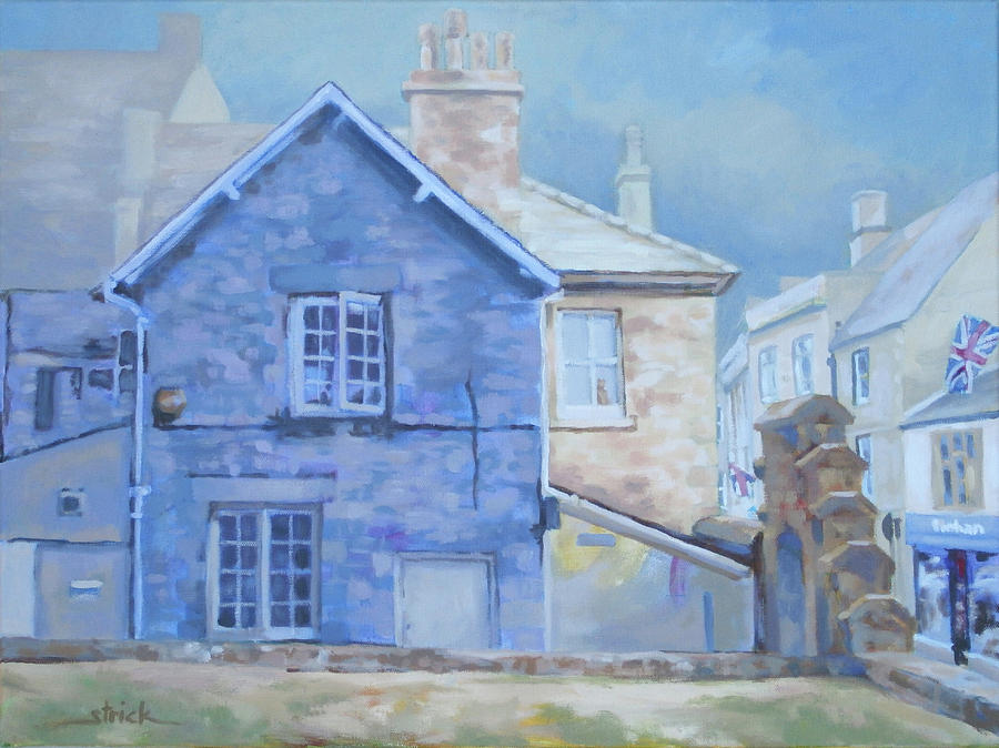 Cottage Painting - Stow on the Wold by Carol Strickland Cottage Painting - Stow on the Wold by Carol Strickland