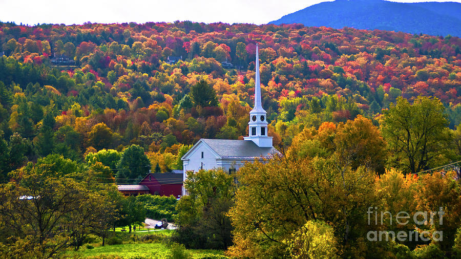 Stowe Community Church Photograph by Scenic Vermont Photography